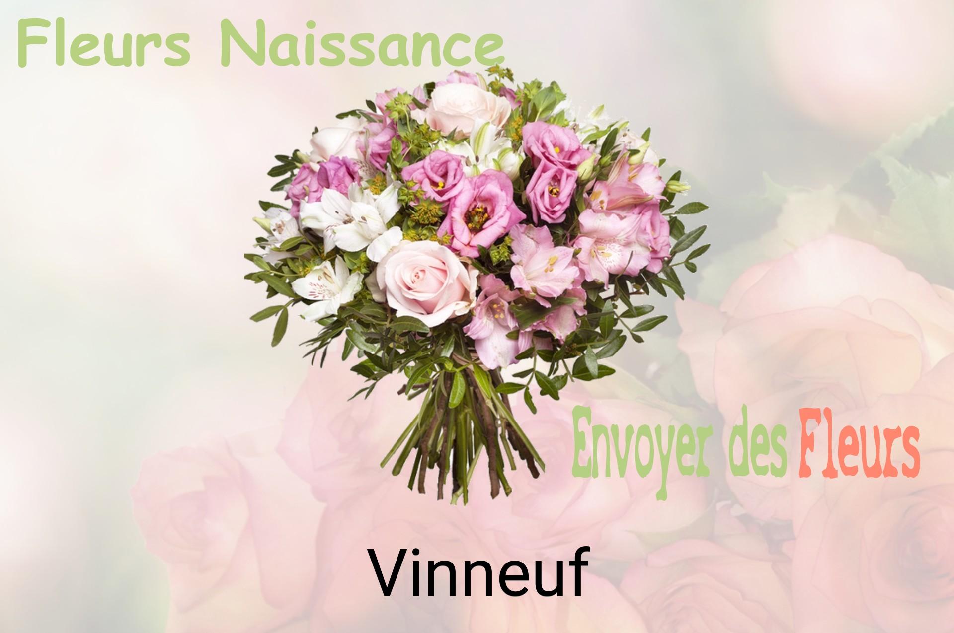 Bouquet de fleurs de naissance livré à Vinneuf